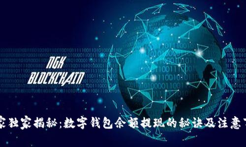 专家独家揭秘：数字钱包余额提现的秘诀及注意事项